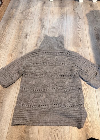 Oxxo Gri Kadın Triko Hırka - Görsel 5