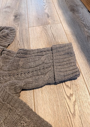 Oxxo Gri Kadın Triko Hırka - Görsel 4