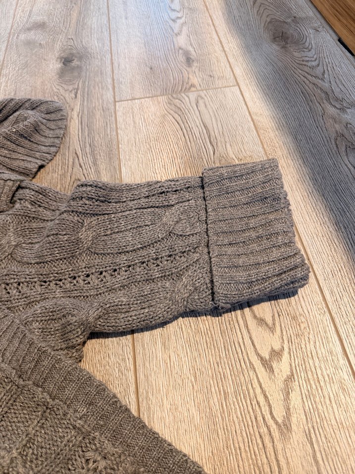 Oxxo Gri Kadın Triko Hırka - Görsel 4