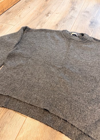 Dilvin Gri Kadın Yün Triko Kazak - Görsel 2