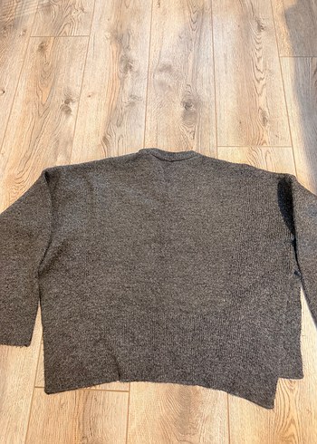 Dilvin Gri Kadın Yün Triko Kazak - Görsel 5