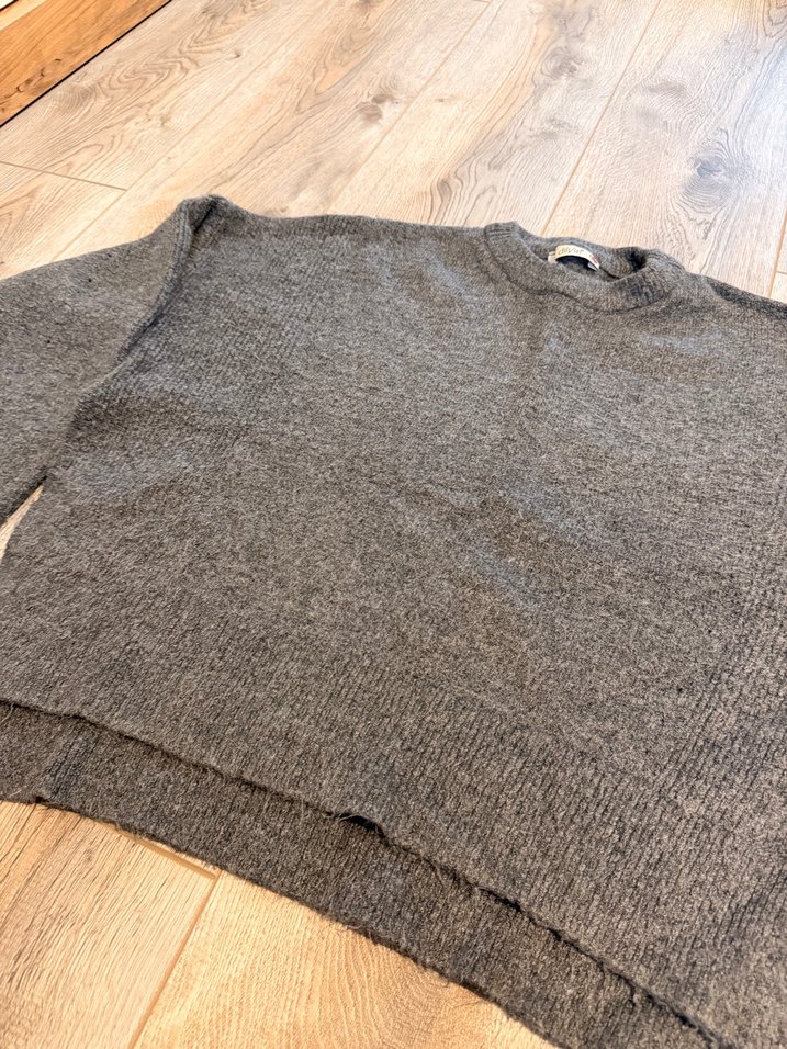 Dilvin Gri Kadın Yün Triko Kazak - Görsel 2