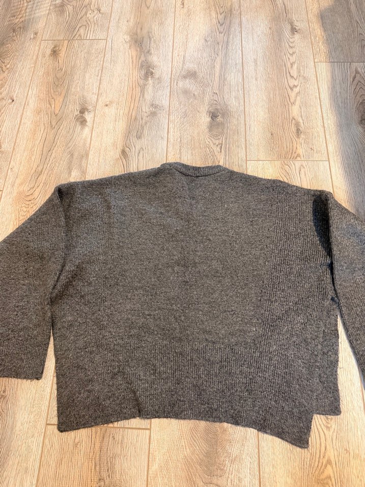 Dilvin Gri Kadın Yün Triko Kazak - Görsel 5