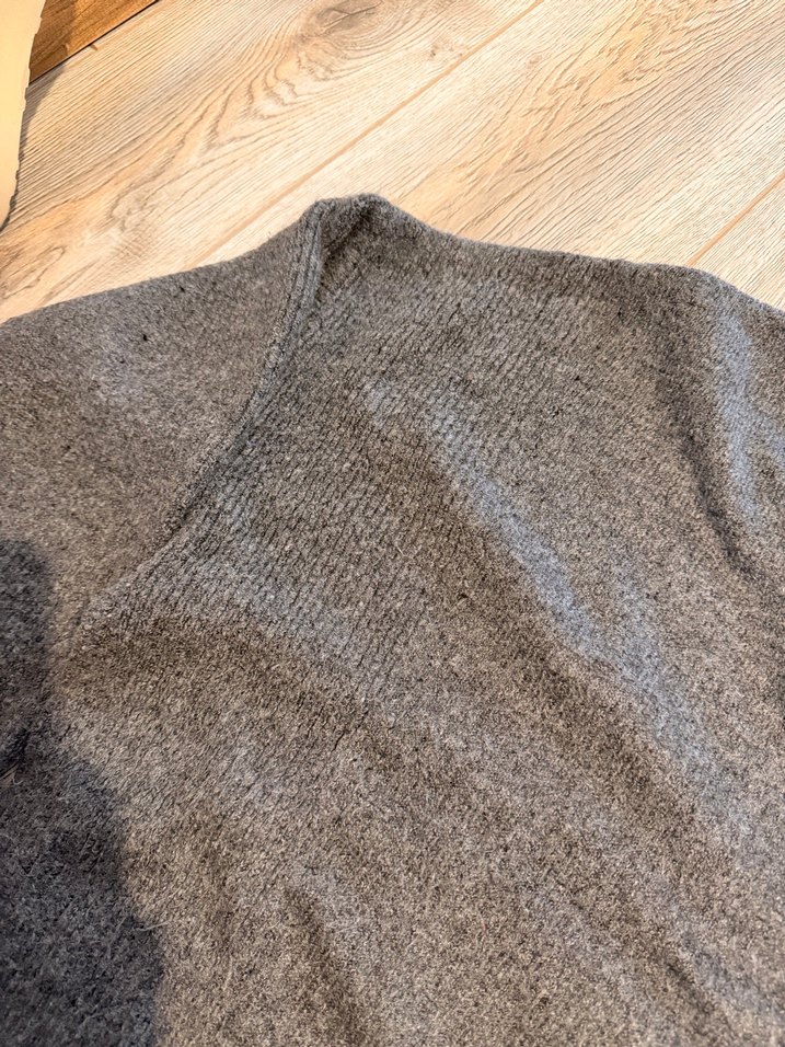 Dilvin Gri Kadın Yün Triko Kazak - Görsel 4