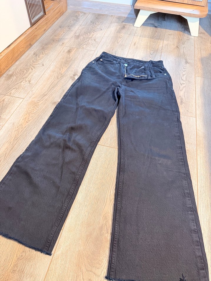 Lacivert Kadın Midi Denim Pantolon - Görsel 2