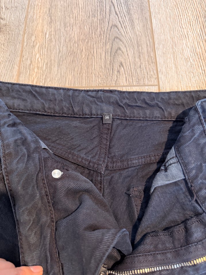 Lacivert Kadın Midi Denim Pantolon - Görsel 5