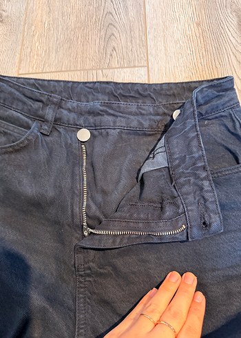 Koyu Lacivert Kadın Regular Fit Midi Denim Pantolon - Görsel 3