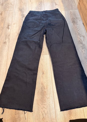 Koyu Lacivert Kadın Regular Fit Midi Denim Pantolon - Görsel 6