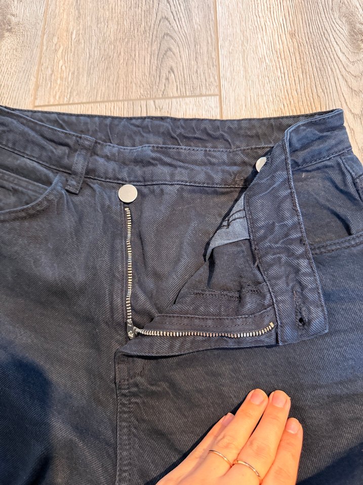 Koyu Lacivert Kadın Regular Fit Midi Denim Pantolon - Görsel 3