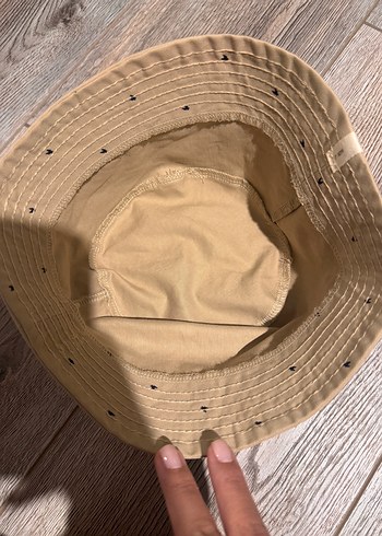 1-2 Yaş, 19 cm Beden Bej Minimalist Çocuk Şapka