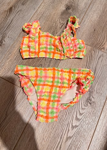 Penti Renkli Batik Desenli Kız Çocuk Bikini