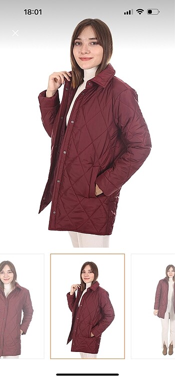 38 Beden bordo Renk Etiketli Brendon kaban