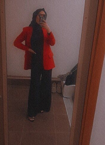 Kırmızı Blazer Ceket