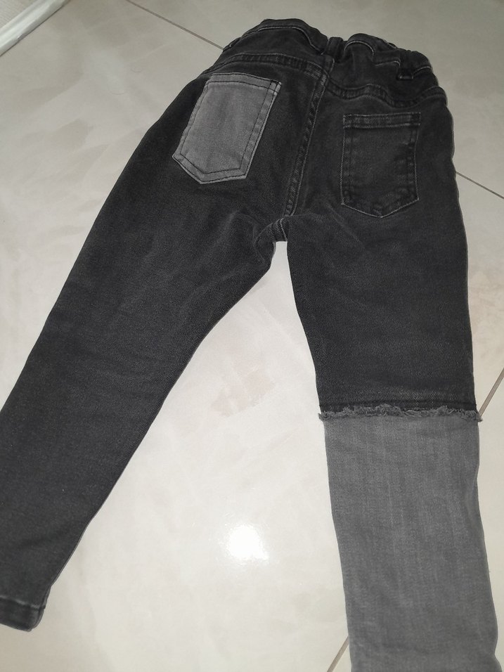 Erkek Çocuk Gri Denim Pantolon - Görsel 2