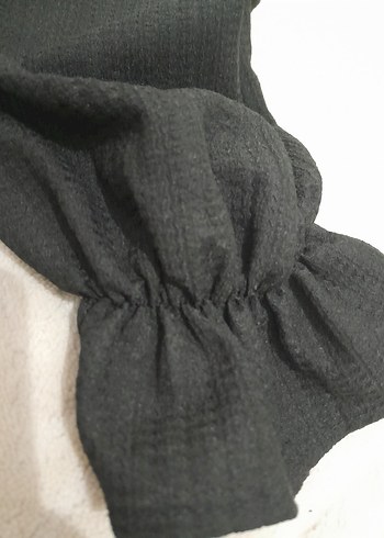 Siyah Salaş Uzun Kollu Elbise tunik - Görsel 4