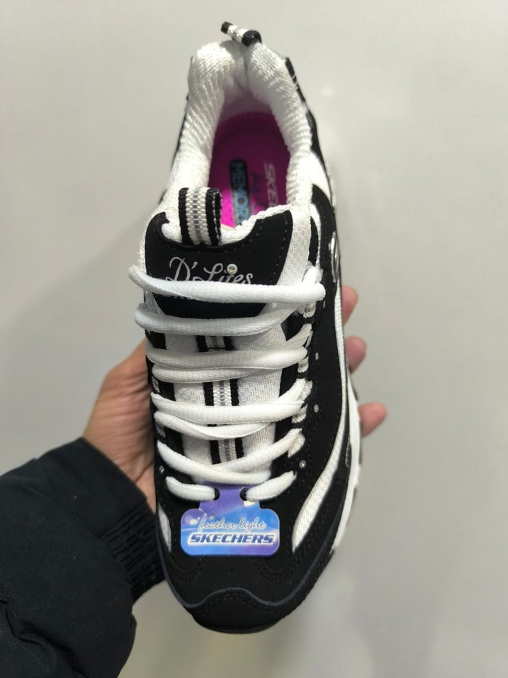 Siyah Beyaz Kadın Spor Ayakkabı - Görsel 2