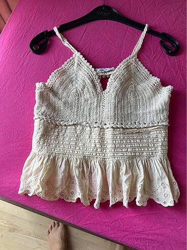 Zara örgü crop
