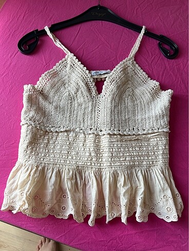 Zara Zara örgü crop