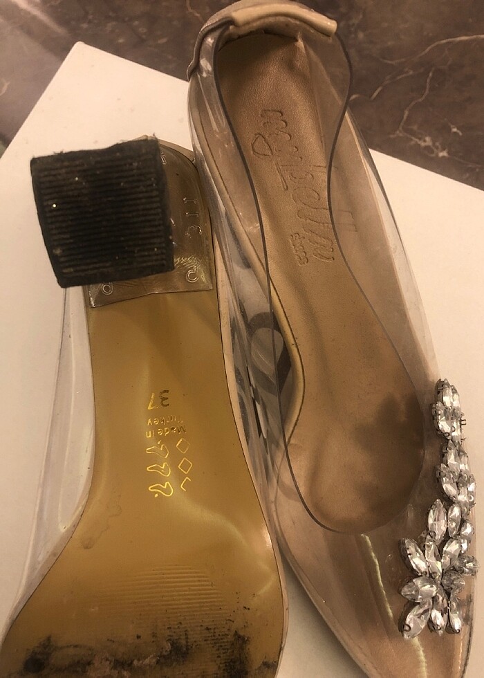 Şeffaf abiye ayakkabı - Görsel 3