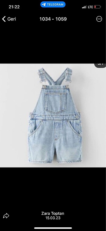 Zara çocuk salopet