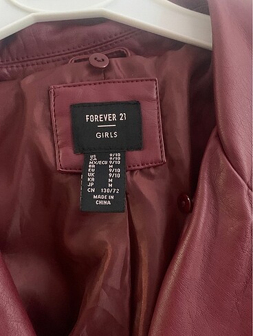 Forever 21 Yabancı marka deri çeket