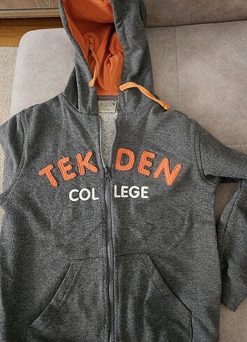 9 Yaş Beden gri Renk Tekden okul esofman takım 9-10 yas