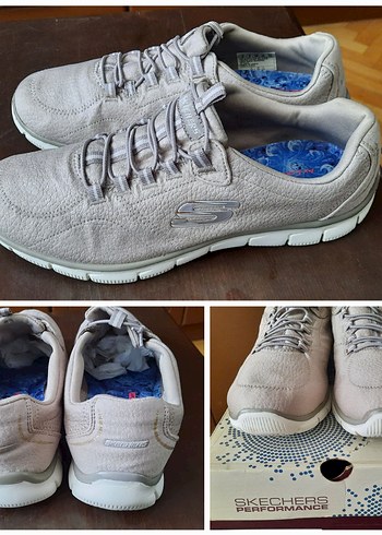 39 Beden ten rengi Renk Skechers Memory Foam Şık Yeni ve Kusursuz Sneakers Spor Ayakkabı
