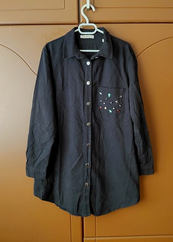 En Store Siyah Kışlık Şık Tunik Gömlek Kusursuzdur. - Görsel 8