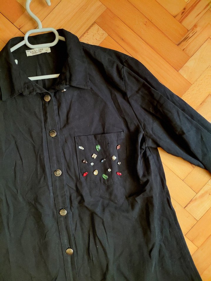 En Store Siyah Kışlık Şık Tunik Gömlek Kusursuzdur. - Görsel 5
