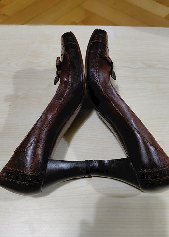 Beta Hakiki Deri Sıfır Ayarında Şık ve Kusursuz Topuklu Ayakkabı - Görsel 12