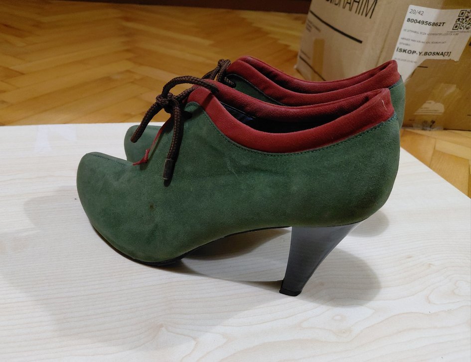 Sıfır Nubuk Topuklu Ayakkabı Bootie - Görsel 3