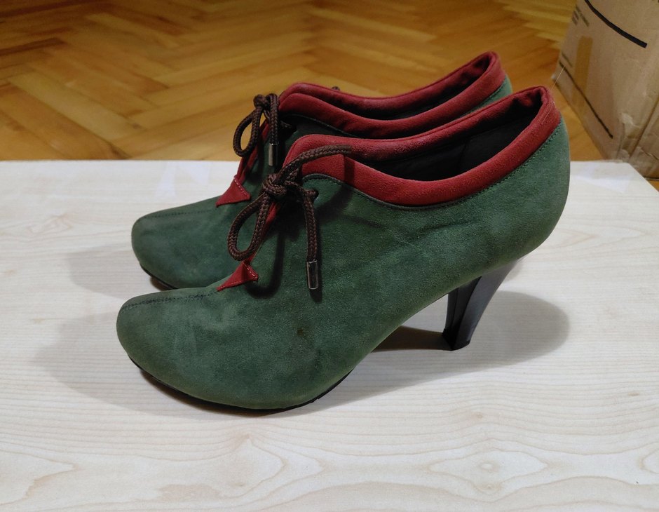 Sıfır Nubuk Topuklu Ayakkabı Bootie - Görsel 5