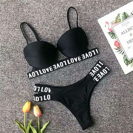 Yeni Sezon Bandaj Tasarım Şık Bikini Takım M-L uyumlu 