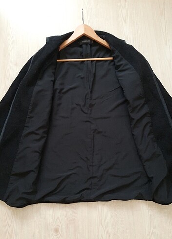 Zara Basic Sıfır Ayarında Şık Kışlık Siyah Palto  - Görsel 3