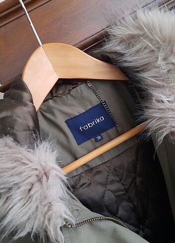 Fabrika Peluş Kapşonlu Şık Parka - Görsel 10