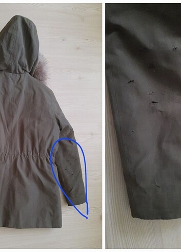 Fabrika Peluş Kapşonlu Şık Parka - Görsel 12