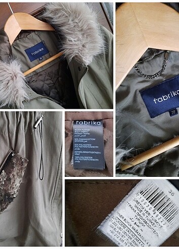 Fabrika Peluş Kapşonlu Şık Parka - Görsel 15