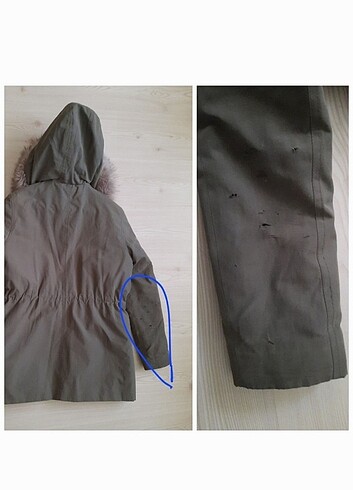 Fabrika Peluş Kapşonlu Şık Parka - Görsel 17