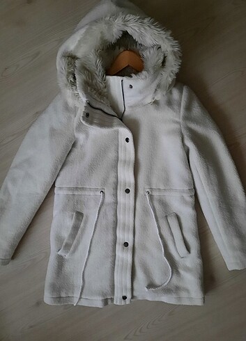 Koton Peluş Detaylı Kapüşonlu Şık ve Kusursuz Parka - Görsel 12