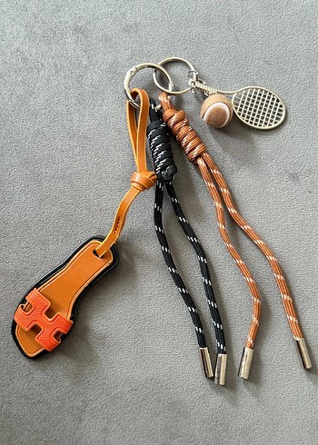 Bohem Tasarımlı Çok Renkli Püsküllü Kadın Anahtarlık Hermes