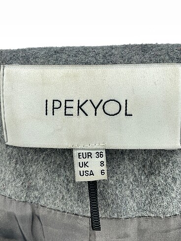36 Beden gri Renk ipekyol Kaban %70 İndirimli.