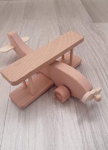 Montessori Ahşap Oyuncak Uçak 