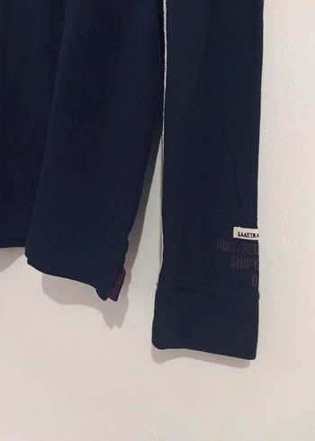 Uzun Kollu Siyah Polo Yaka Sweatshirt - Görsel 5