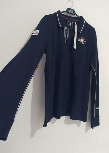 Uzun Kollu Siyah Polo Yaka Sweatshirt - Görsel 3