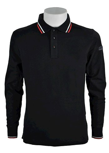 Uzun Kollu Siyah Polo Yaka Sweatshirt - Görsel 2