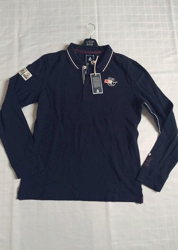 Uzun Kollu Siyah Polo Yaka Sweatshirt - Görsel 7