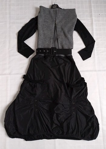 Vintage Gotik Midi Elbise - Görsel 8