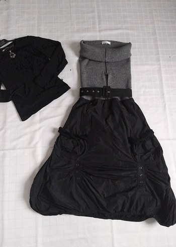 Vintage Gotik Midi Elbise - Görsel 3