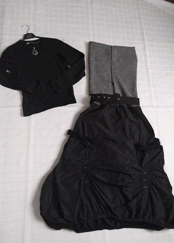 Vintage Gotik Midi Elbise - Görsel 11