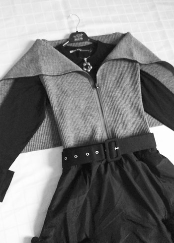 Vintage Gotik Midi Elbise - Görsel 4